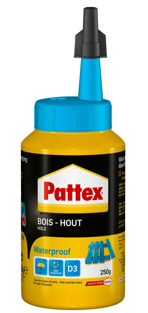 Pattex Holzkleber D3 wasserdicht 250 ml | 12 Stücke