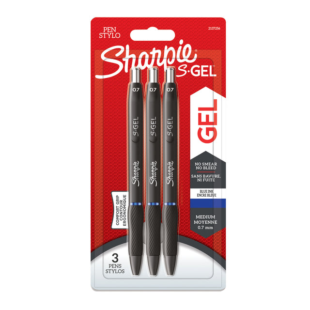 Gelschreiber Sharpie 0,7 mm blauer Blasen von 3 Teilen