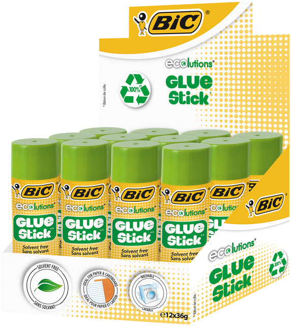 Klebemarker BIC Ecolutions 36gr 9+3 Free | 448 Stücke