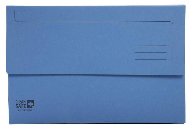 PocketMap Exacompta CleanSafe A4 400gr Blue | 10 Stück