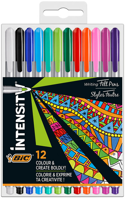 Fineliner BIC Intensity Medium Pak 12 Assorti | 1520 Stücke
