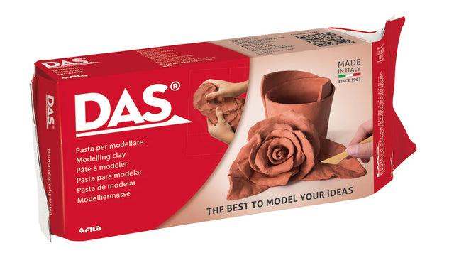 Das - Clay Air Härtung Terrakotta 1 kg | 12 Stücke