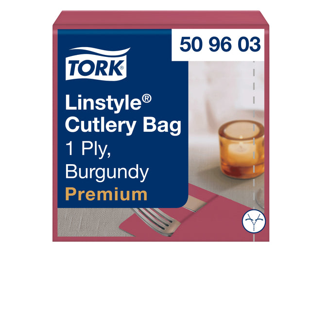 Pochette Tork Linstyle® 1-Laags 50st Langable Bordeaux 509603 | 12 Stücke