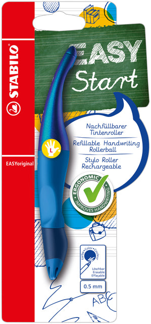 Rollerpen Stabilo Easyoriginal Linkshanded Blue Holography Edition Blister | 3 Stück