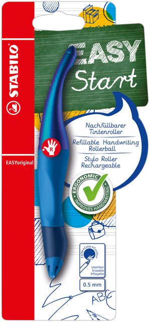 Rollerpen Stabilo Easyoriginal Right -Handed Blue Holography Edition Blister | 5 Stücke