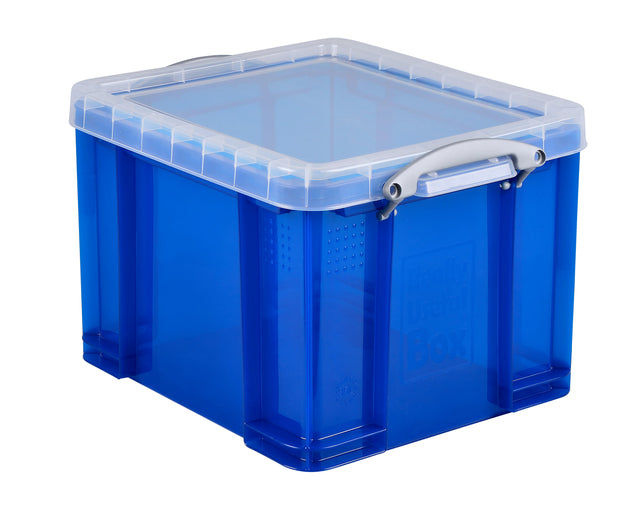 Aufbewahrungsbox ru 35ltr 480x390x310 mm transp blau | Schrumpfen Sie ein Stück