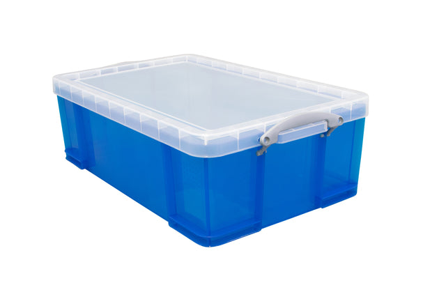 Speicherbox wirklich nützlich 50 Liter 710x440x230mm transparent blau