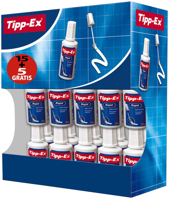 Korrekturflüssigkeit Tipp-ex Rapid 20 ml Schaum 15+5 frei | 270 Stücke