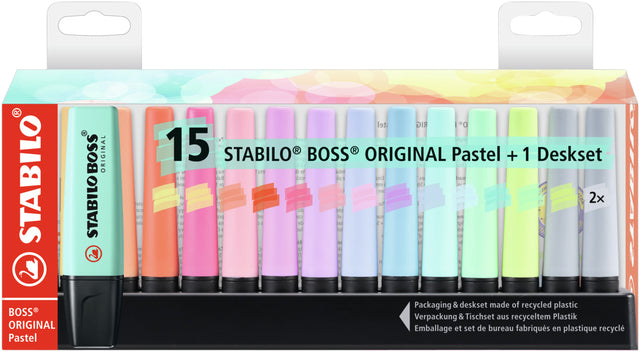 Markierungsmarker Stabilo Boss Original 7015-02-5 Desk Pastell Ass | 5 Stücke