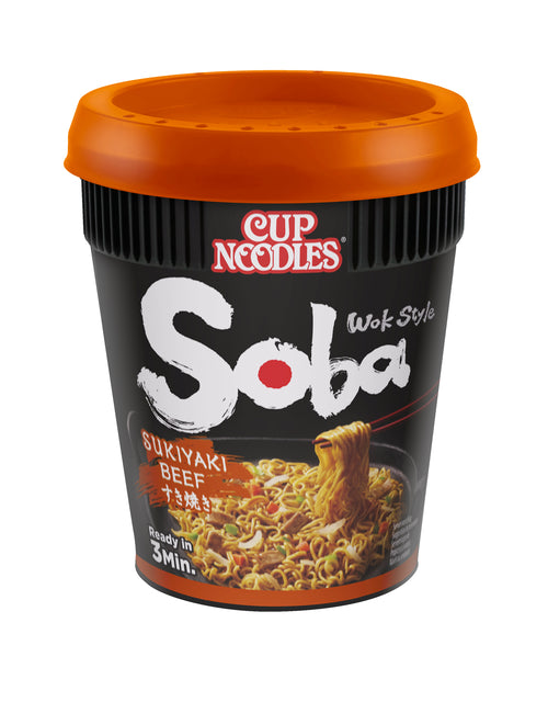 Nudeln Nissin Soba Sukiyaki Beef Cup