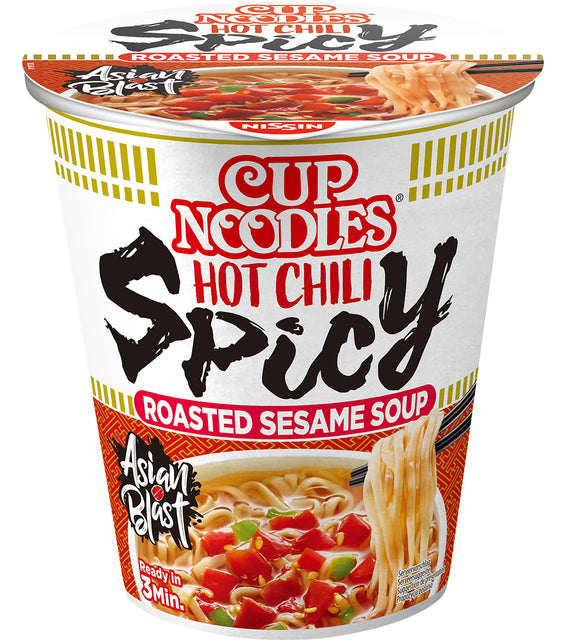 Noodles Nissin heißer Chili Spicy Cup | 8 Stücke