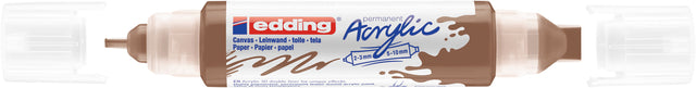 Acrylmarker Edding E-5400 3D-Doppelschiffer Haselnuss