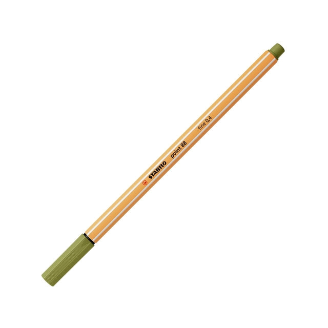 Fineliner Stabilo Point 88/37 Mud Green | 10 Stück