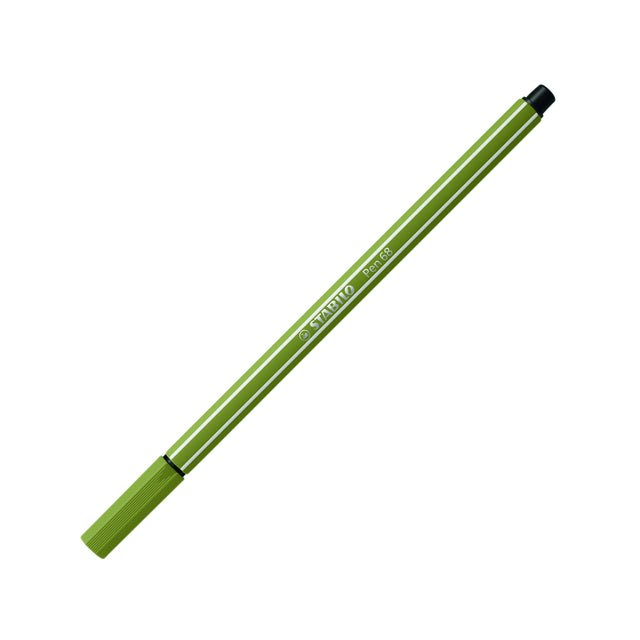 Filz -Tip Stift Stabilo Pen 68/37 Mud Green | 10 Stück