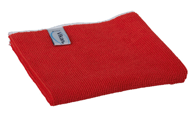 Mikrofaser -Stoff Vikan Basic 32x32cm Rot | 5 Stücke