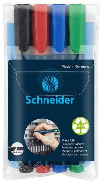 Filztip Penn Schneider Maxx 133 Meißel 1-4mm Assorti | 10 Stück