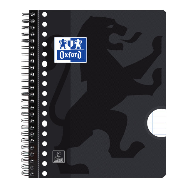 Vorlesungsblock Oxford School A5+ 17-Gaats 80VVE Line Black
