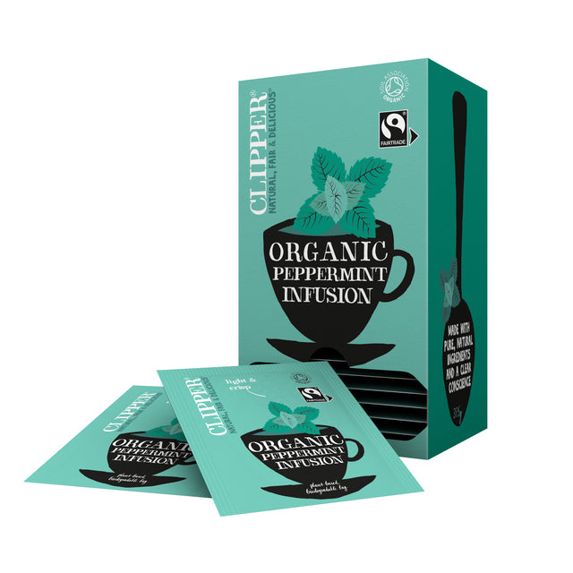 Thé Clipper Fairtrade Perfusion Peppermint Bio 25st