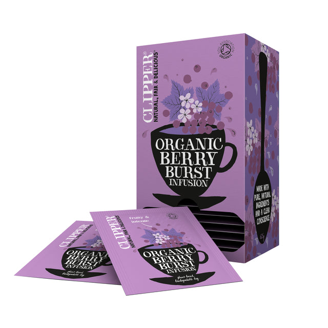 Tee-Clipper-Aufguss Berry Burst Bio 25 Beutel | Schnappen Sie sich einen 25er-Beutel | 6 Stück