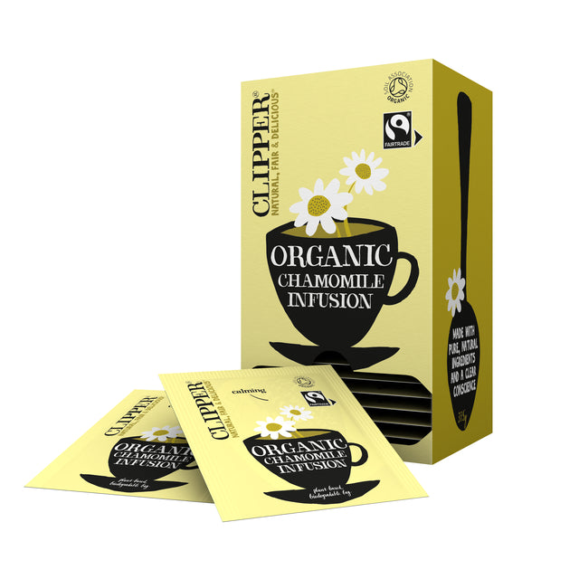 Thé Clipper Fairtrade Perfusion Chamomille Bio 25 pièces