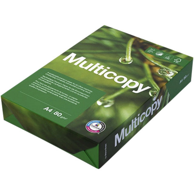 Kopieren Sie Papier Multicopy A4 80GR 4-Loch Weiß 500vel | 5 Stücke