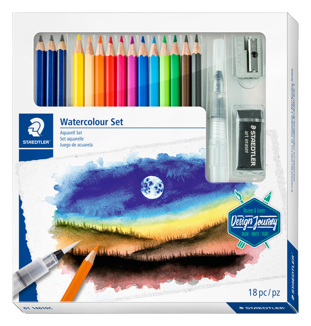 Farbiger Bleistift Staedtler Design Journey Aquarell Aquarel 18-Stück | 4 Stück