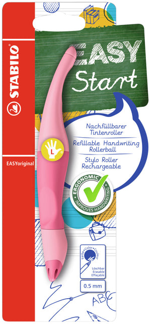 Rollerpen Stabilo Easyoriginal Linkshanded Pastell Powder Pink | 3 Stück