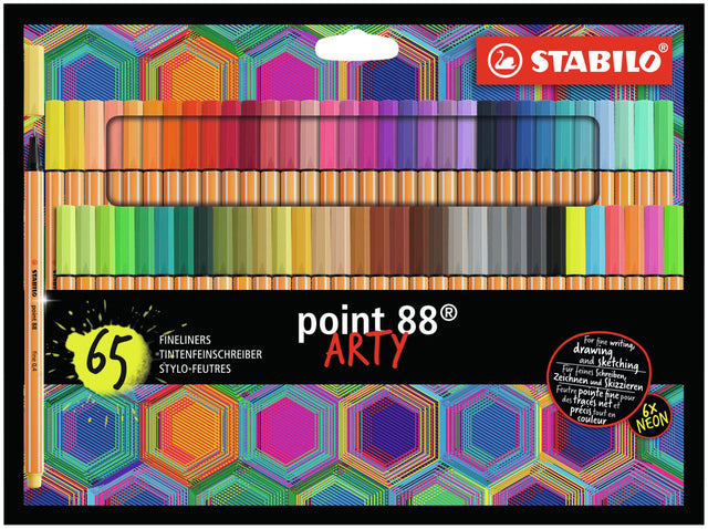Fineliner Stabilo Point 88 Arty Set à 65 Farben