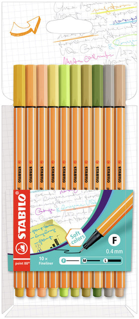Fineliner Stabilo Point 88 auf 10 Farben einstellen