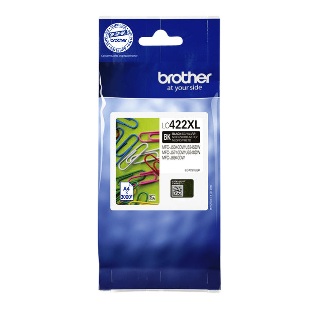 Inkcartridge Bruder LC-422XLBK Schwarz | 5 Stücke