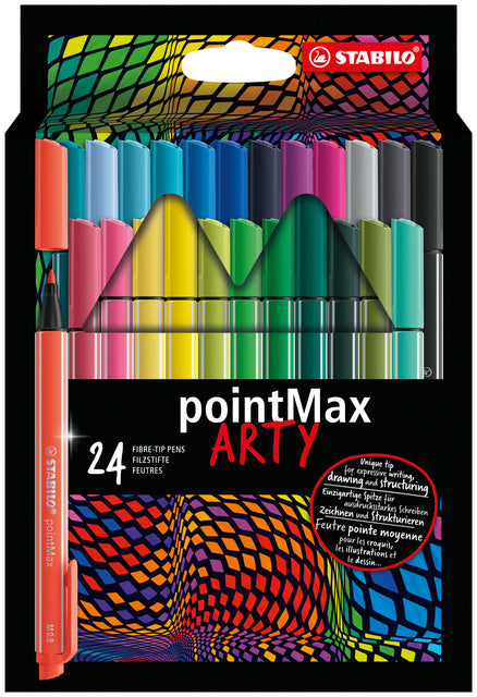 Filz -Tip Stift Stabilo Pointmax Arty Endui bei 24 Farben | 6 Stück