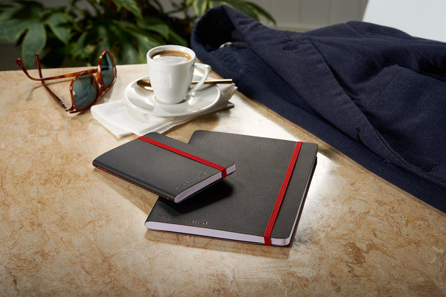 Notizbuch Oxford Black N Red A5 Business Journal 72vel Line | 5 Stücke