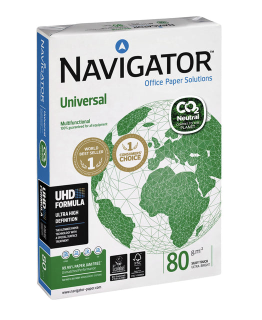 Kopierpapier Navigator Universal CO2 A4 80GR White 500vel | 5 Stücke