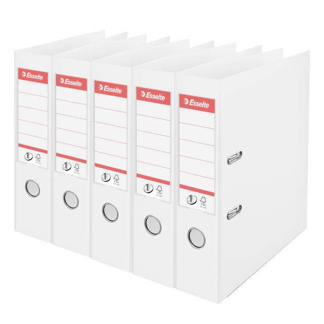 Ordner Esselte Vivida Nr. 1 Multipack 75mm A4 5 Stück Weiß