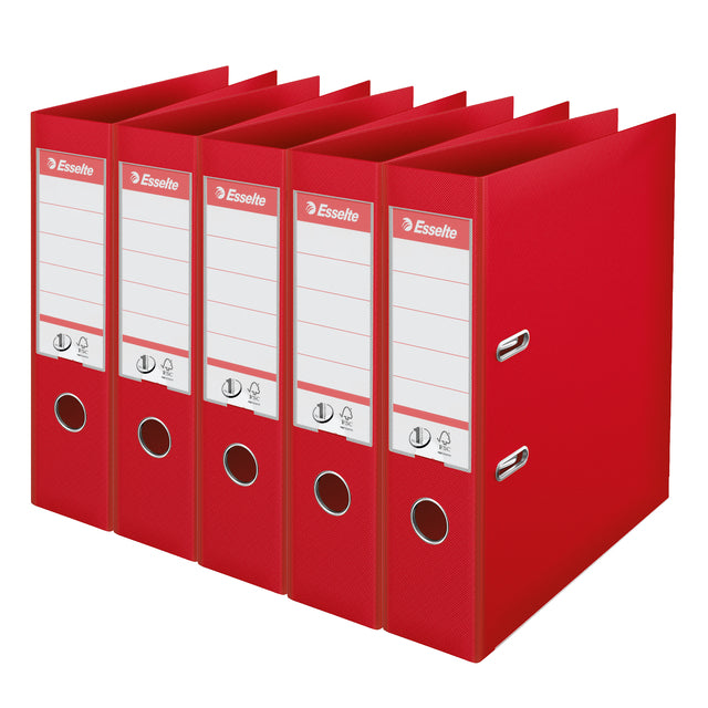 Esselte Nr. 1 Power Ordner S. 75 mm Rot | 4 Stück