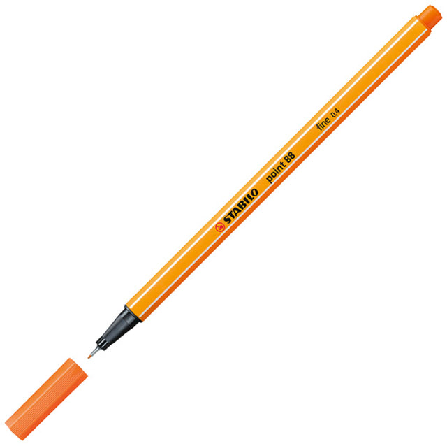 Fineliner Stabilo Punkt 88/30 Bleek Vermilion | 10 Stück