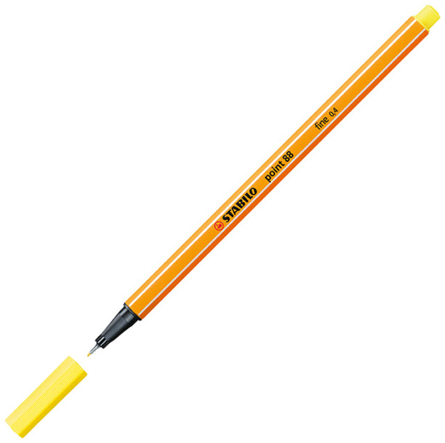 Fineliner Stabilo Point 88/24 Citroen Geel
