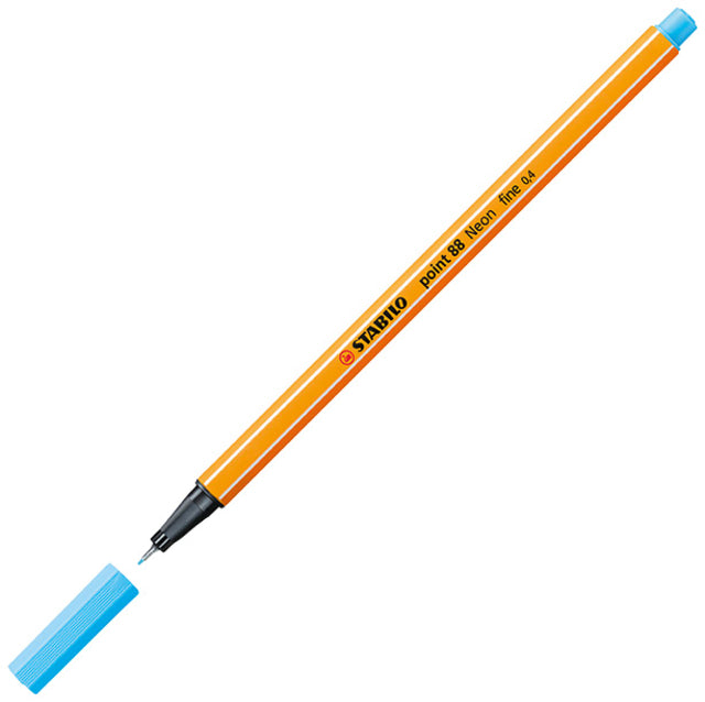 Fineliner Stabilo Point 88/031 Neon Blue | 10 Stück