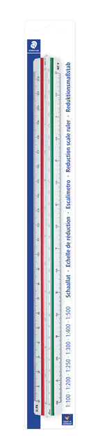 Skala Linial Staedtler 561 300mm DIN Architekten | 6 Stück