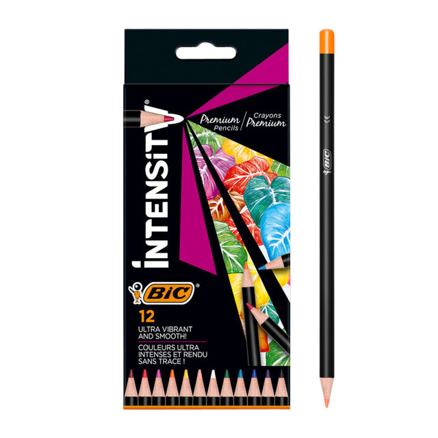 Farbige Stifte BIC Intensität Premium Penny von 12 Farben