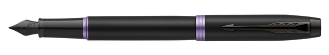 Brunnenstift Parker im schwarzen lila lebendigen Ringmedium