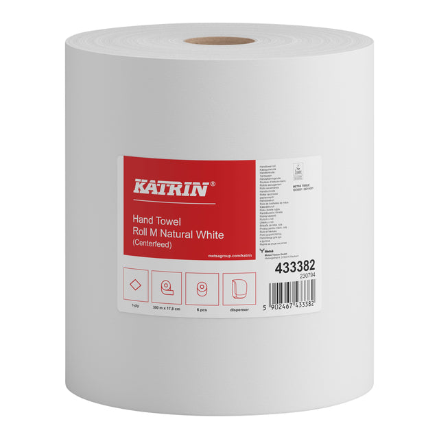 Handtuchrolle Katrin 433382 Mittelfeed M 1 Schicht 18cmx300m