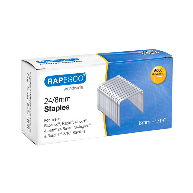 Vergewaltigungen 24/8 mm verzinkte Staples (Box 5000) | 20 Teile
