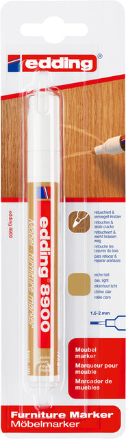 Filz -Tip Edding 8900 Möbelmarker Oak Light | 5 Stücke