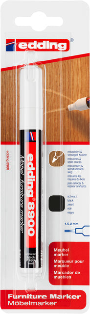 Filz -Tip Edding 8900 Möbelmarker Black | 5 Stücke