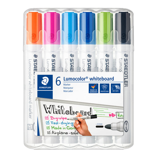 Filz -Tip Pen Staedtler Lumocolor 351 Whiteboard Set bei 6 Teilen Assorti | 5 Stücke