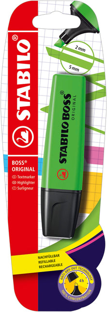 Textmarker Stabilo Boss 70/33 Blistergrün | Blister mit 1 Stück