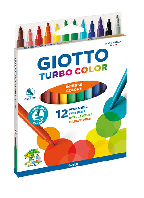 Filz -Tip Giotto Turbo Farbsorti 12st