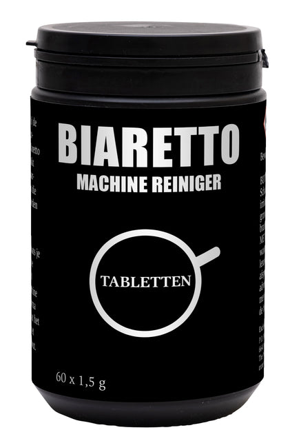 Biaretto Reinigungstabletten | Glas mit 60 Stück