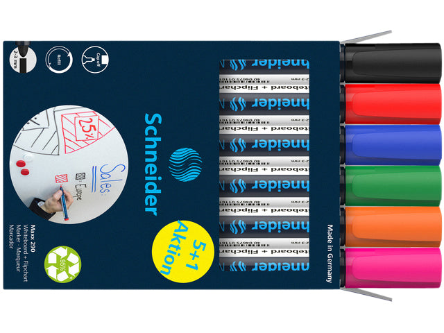 Filztip Penn Schneider Maxx 290 Whiteboard um Assorti 2-3mm 5+1 kostenlos